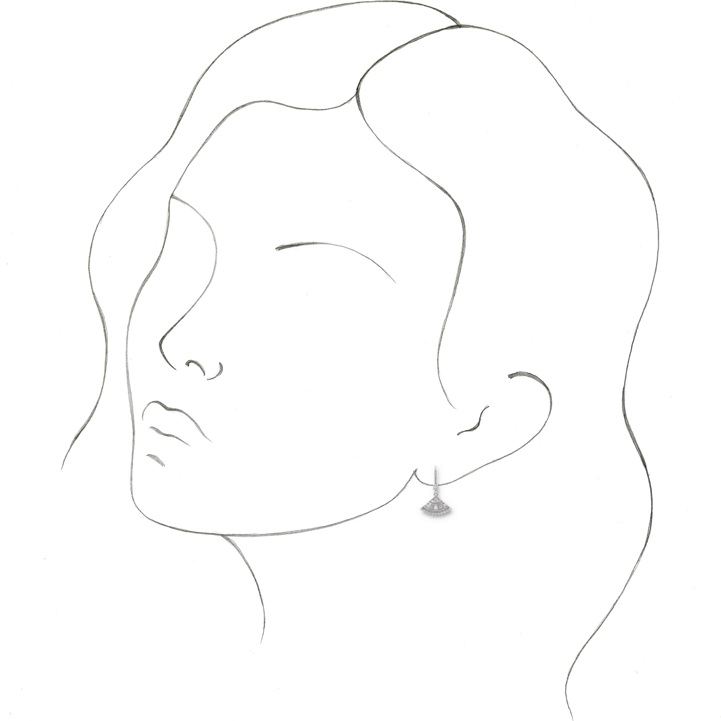 74512491 14K White 3/4 CTW Natural Diamond Fan Earrings - 86963