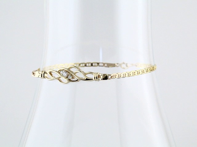 sddefault 14K Yellow 1/8 CTW Natural Diamond 7 1/2" Bracelet - 60944