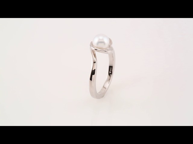 sddefault Sterling Silver Cultured White Freshwater Pearl Ring - 6481