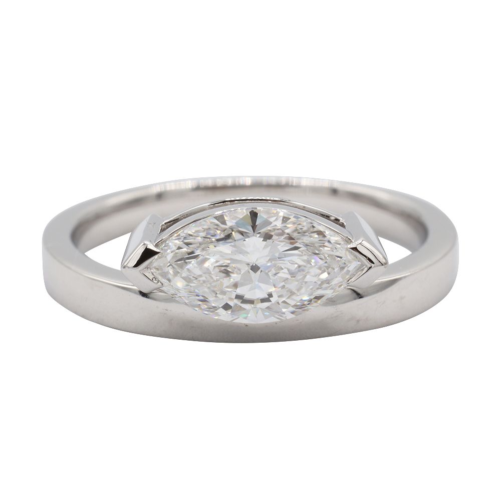 21120861 (2)-newline Solitaire Engagement Ring, White Gold - MIDLR60708
