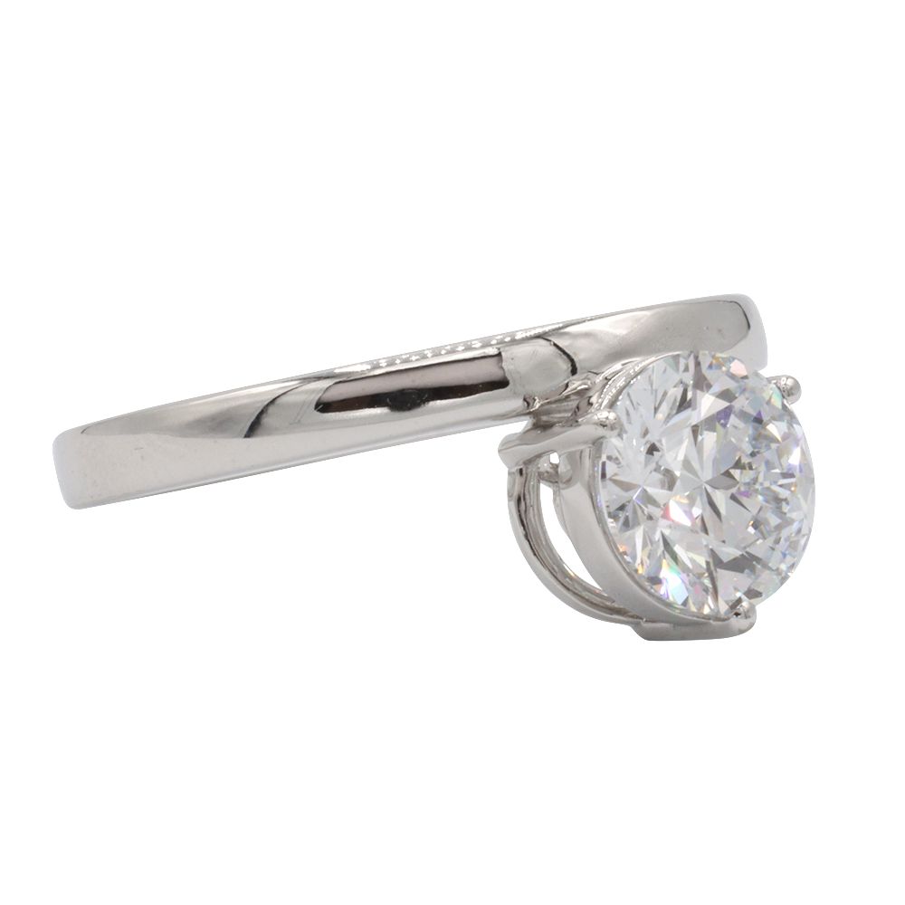 21120862 (3)-newline Solitaire Engagement Ring, White Gold - MIDLR60709