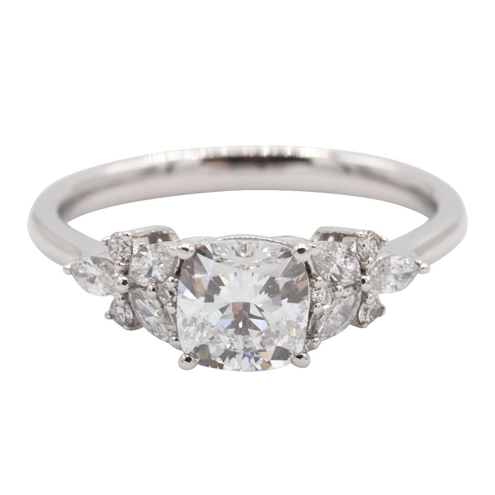 22010693_1 (2)-newline Three Stone Engagement Ring, White Gold - MIDLR70013-1
