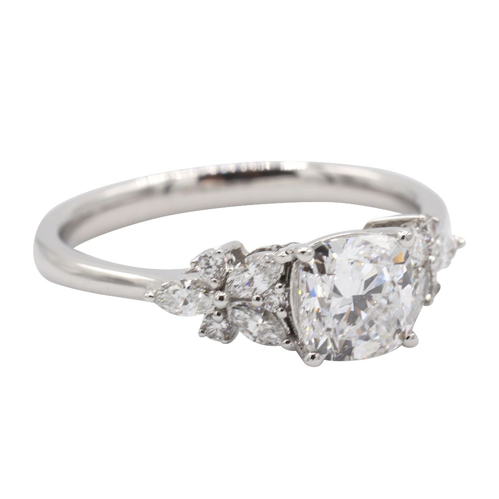 22010693_1 (3)-newline Three Stone Engagement Ring, White Gold - MIDLR70013-1