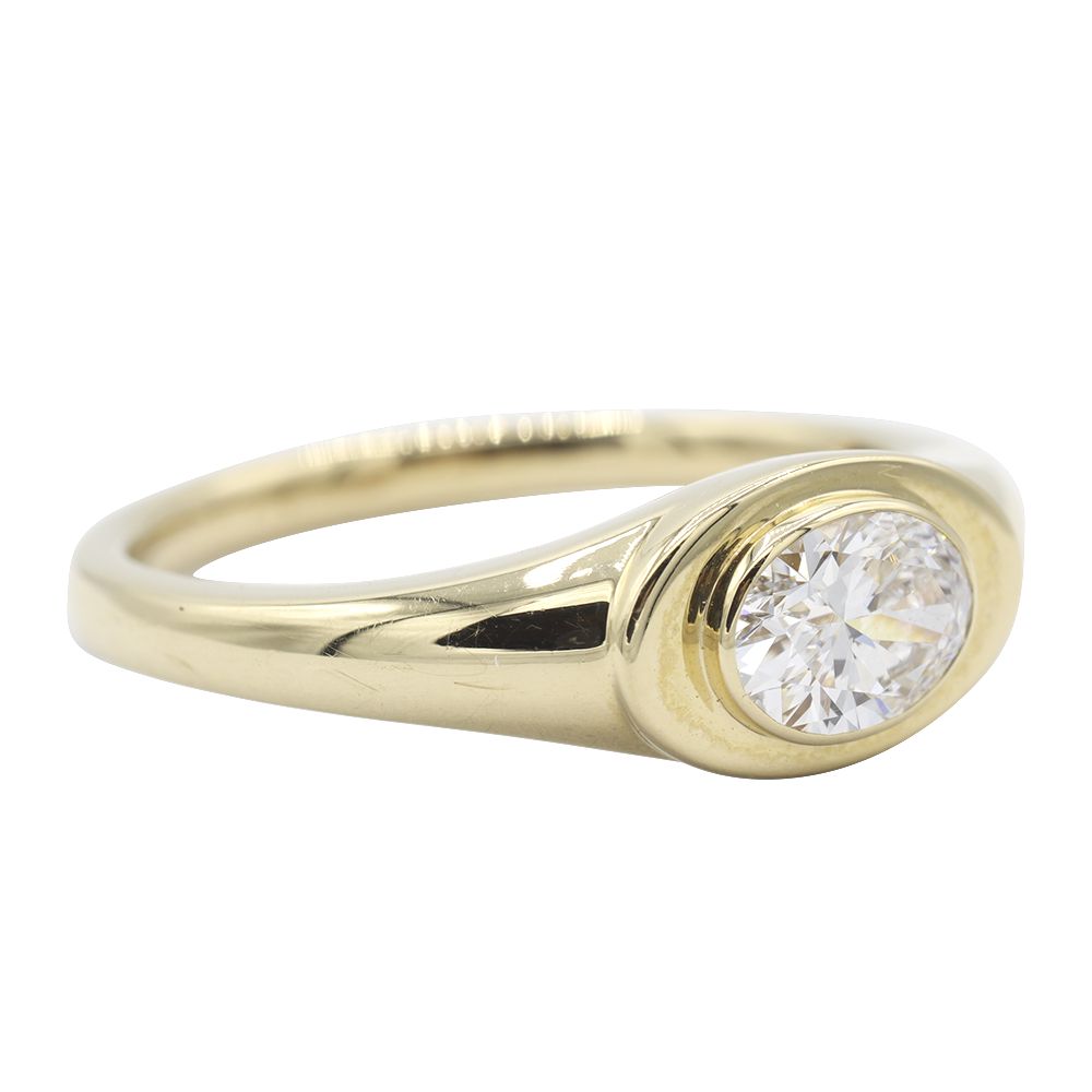 22013136 (3)-newline Diamond Gents Ring, Yellow Gold - MIDGR70079