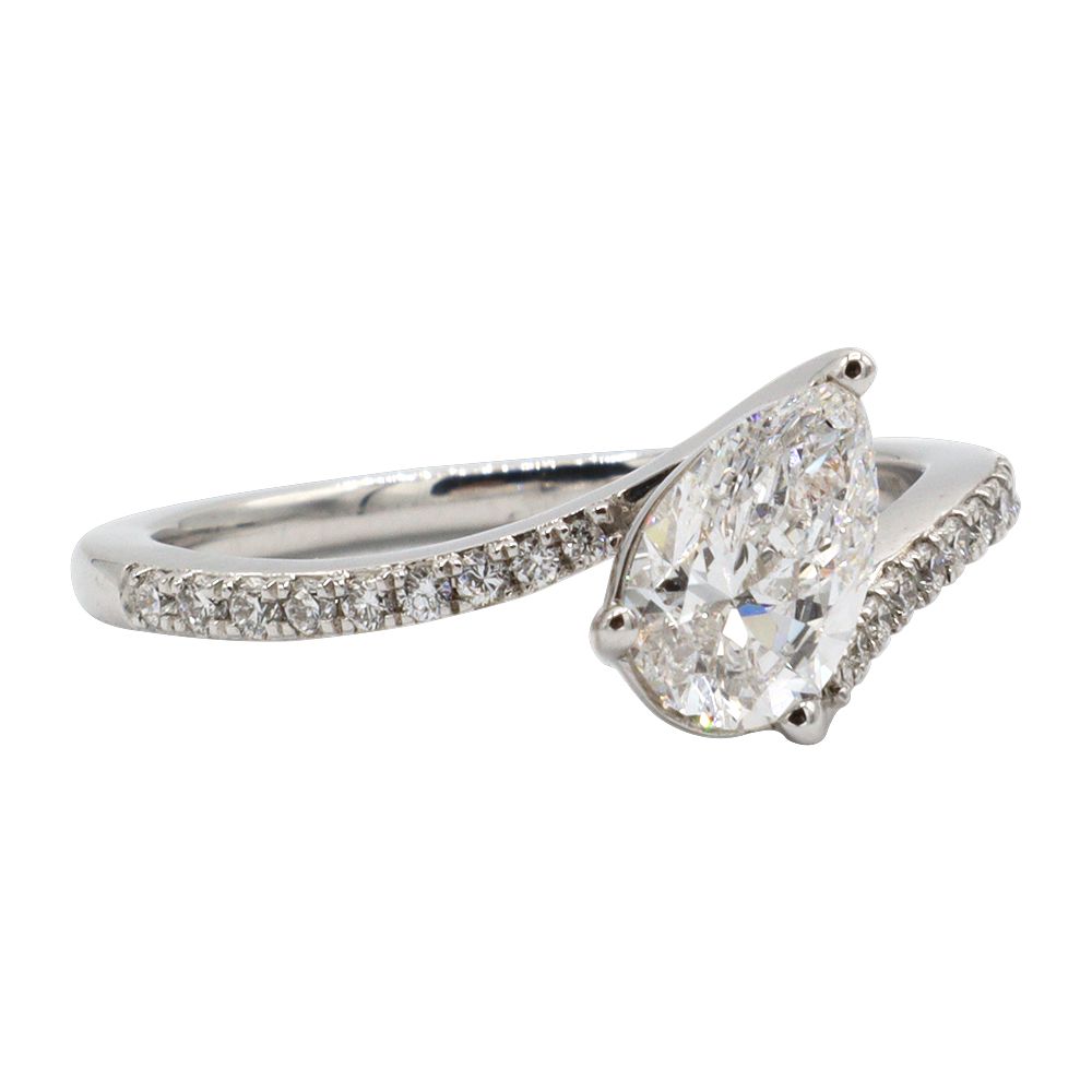 22016401 (3)-newline Tension Engagement Ring, White Gold - MIDLR70254